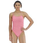 TYR Durafast Elite Lapped Trinityfit Polyester Womens Swimsuit, 32 (Pink)