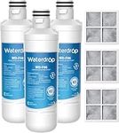 Waterdrop LT1000PC ADQ747935 MDJ64844601 Refrigerator Water Filter and Air Filter, Replacement for LG® LT1000P®, LMXS28626S, LFXS26973S, Kenmore 46-9980, ADQ74793501, ADQ74793502 and LT120F®, 3 Combo