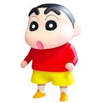 Funfob Shinchan Action Figure Size - 13.5CM (Big Size) Shinchan Figurine Cartoon Figures Toys for Boys & Girls PVC Multicolour | Shin Red Big