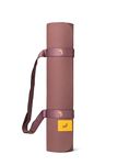 Lolë Pose Yoga Mat for Women with Strap Carrier | Non-Slip 5mm Thick Exercise Mat | Ideal for Hot Yoga & Pilates | PVC-Free & Sweat-Resistant, Mauveberry