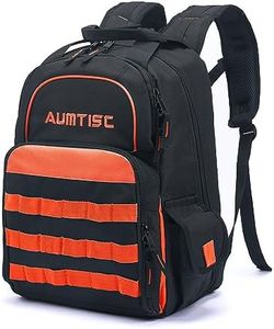 AUMTISC Tool Bag Backpack for Jobsite Tools Bag Multi-Use Pocket Organizer for Electrician & Industrial & Construction & HVAC Techs Tool Work Backpack