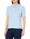 Tommy Hilfiger Women's 1985 REG Pique Polo SS WW0WW37820 S/S, Well Water, M
