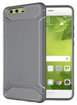 TUDIA [Tamm] Designed for Huawei P10 Plus Case, Slim Lightweight Carbon Fiber Textured Protection for Huawei P10 Plus Phone Case (Grey)