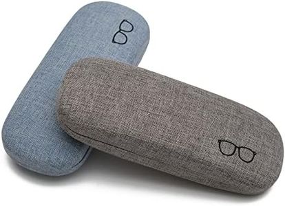 Store2508 Pack of 2 Unisex Hard Shell Protective Case for Eyewear Spectacles Eyeglasses