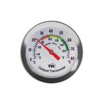 Compost Thermometer - Stainless Steel Dial Thermometer for Home and Backyard Composting - 50 mm Diameter C&F Dial, 295 mm Temperature Probe Compost Accelerator