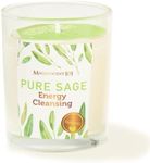 Magnificent 101 Long Lasting Pure Sage Scented Smudge Candles | 6 Oz - 30 Hour Burn | All Natural Soy Wax Candle with Essential Oils for House Energy Cleansing, Purification & Manifestation