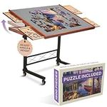 JoyBerri Jigsaw Puzzle Table/Rollin