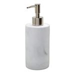 Zenna Home Corin Hand Soap Dispenser, Resin with Marble Grey Finish – Refillable Liquid Hand Soap or Lotion Pump – Stylish Soap Dispenser for Bathroom or Kitchen Sink – Premium Bath Soap Dispensers