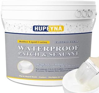 Invisible Waterproof Agent, 1.32 Gal Hupeyna Waterproof Sealant, Waterproof Glue, Transparent Waterproof Coating Agent, Transparent Waterproof Adhesive Indoor and Outdoor Coating Liquid Rubber Sealant