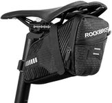 ROCKBROS Bike Saddle Bag Bike Seat Bag Cycling Wedge Pack for Mountain Road Folding Bike 1.5L Bicycle Under Seat Pouch for Bike Accessories Storage