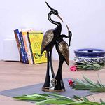 NantanPair of Kissing Swan Duck Home Decor Showpiece Love Birds Decorative Figurine, Decor Items for Main Door Entrance Interior of Living Room Centrepiece for Centre Table