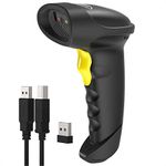 Inateck 2D Barcode Scanner Wireless, Bluetooth QR Code Scanner, 2D Imager with 2000mAh Battery, BCST-50