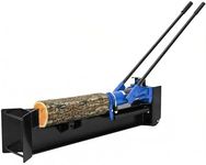 GarveeTech 12 Ton Hydraulic Log Splitter Wood Cutter, Manual Log Splitter with Horizontal Full Steel Beam & Built-in Wheel