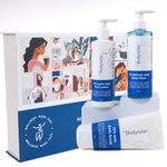 Be Bodywise Winter Glow Gift Pack - With 1% Salicylic Acid Body Wash (250ml), 10% AHA Body Scrub (200g) & 5% Lactic Acid Body Lotion (200ml)