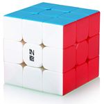 3x3 3x3x3 Cube,Speed Magic Cube 3x3,Easy Turning 3D Puzzle Cube Games Toy Gift for Kids Adults(Stickerless)