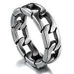 Chain Ring for Men Size 9 Stainless