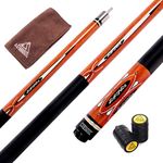 CUESOUL 58 Inch Pool Cue with 13mm Cue Tips with Cleaning Towel & Joint Protector (CSPC032)