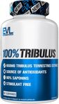 Evlution Nutrition Tribulus Terrestris for Men - Maximum Potency 90% Saponins Pure Tribulus for Men Stimulant Free Supplement for Men Traditionally Used for Virility & Vitality - Vegan & Gluten Free