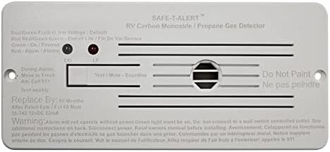 MTI 603.111 Safe-T-Alert Industries 35-742-WT Dual LP/CO Alarm - 12V, 35 Series Flush Mount, White, "6-3/8" w x 2-7/8" h x 1" d"