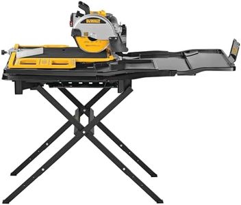 DEWALT Wet Tile Saw with Stand, 10 Inch, 15-Amp, 1,220 MWO, Corded (D36000S)