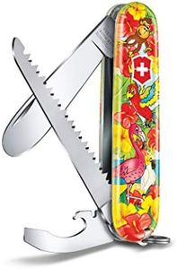 My First Victorinox Swiss Army Pocket Knife with 9 Functions, Animal Edition Parrot