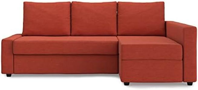 Friheten Slipcover for The IKEA Friheten with Chaise Corner Cover, Sofa Bed Cover, Sectional Slipcover (Polyester-Orange)