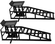 2 Pack Auto Car Truck Service Ramps Lifts,11023lbs(5T) Heavy Duty Garage Car Lift Hydraulic Ramps,Portable Car Ramps for Oil Changes,Low Profile Car Ramps,High Lift Height Adjust 9.8"-16.21"