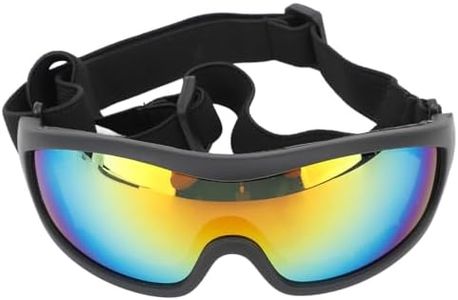 UV Dog Sunglasses, Wind Dust Fog Eye Wear Pet Glasses, Small Breed Dogs Goggles with Adjustable Strap for Dog Cat Walking Swimming Bike Riding Hiking (Red)