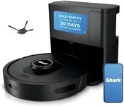 Shark AV2501S AI Ultra Robot Vacuum, with Matrix Clean, Home Mapping, 30-Day Capacity HEPA Bagless Self Empty Base, Perfect for Pet Hair, Wifi, Dark Grey