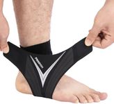 PROIRON Ankle Support Brace - Adjustable Ankle Brace Wrap Strap for Sports Protect, Plantar Fasciitis, Achilles Tendonitis, Ligament Damage, Injury Recovery, One Size for Men Women