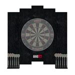 ONE80 Knock-Down Dartboard Backboard for A Large Area of Wall Protection Free Combination for Various Set-up Options Wooden Backboard with Black Veins Mounting Kits and Instructions Included