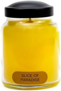 A Cheerful Giver - Slice of Paradise - 6oz Baby Scented Candle Jar with Lid - Keepers of The Light - 30 Hours of Burn Time, Gift Candle, Yellow