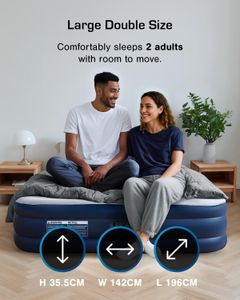 Active Era Double Air Mattress – Inflatable Bed for Two