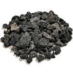 Midwest Hearth Lava Rock for Fire Pits and Gas Log Sets, Black 5/8" to 1-1/2" (10-lb Bag)