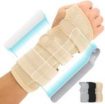 Vive Carpal Tunnel Wrist Brace (Left or Right) - Arm Compression Hand Support Splint - for Men, Women, Kids, Bowling, Tendonitis, Arthritis, Athletic Pain, Sports, Golf - Universal Adjustable Fit