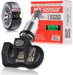 Autel TPMS Sensor 1-Sensor, MX-Sensor 315MHz + 433MHz Dual Frequency, 100% Programmable Replace OEM Sensor, Work with Autel TPMS Tool TS408S TS501 TS508WF TS601 (Press-in, Metal Valve, 1PCS)