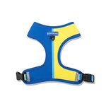 Heads Up For Tails Blazing Blue Dog Reversible Harness - Blue & Neon Green - S