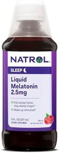 Natrol Liquid Melatonin 2.5mg, Berry-Flavored Dietary Supplement for Restful Sleep, 8 Fl Oz, 23 Day Supply