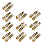 Boladge M009 10 Pairs Gold-plated 4.0mm 4mm Banana Plug Bullet Male Female Connector for RC Brushless Motor ESC