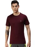 ONN Men's Solid Regular Fit T-Shirt NC422_CFE_1PC_Coffee_L