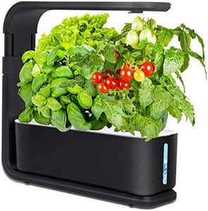 Hydroponics Growing System, Indoor Herb Garden kit with LED Grow Light, Height Adjustable Indoor Gardening System, Self Watering Automatic Timer for Home Kitchen Gifts
