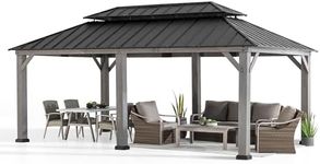 SUNJOY 12 x 20 ft. Wood Gazebo Outd