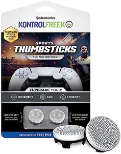 KontrolFreek Clutch for PlayStation 5 (PS5) and PlayStation 4 (PS4) Controller | Performance Thumbsticks | 2 Low-Rise Concave | Black