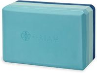 Gaiam Yoga Block - Supportive Latex-Free EVA Foam Soft Non-Slip Surface for Yoga, Pilates, Meditation, Skyline