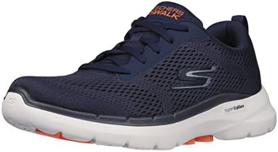 Skechers Men's Gowalk 6-Athletic Workout Walking Shoes with Air Cooled Foam Sneakers, Navy 3, 9