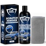 EcoShield Car Scratch Removal 200ml With Microfiber Cloth | Safe For All Color Vehicle | Removes Minor To Mid Level Scratches & Swirl | Car Scratch Remover With Paint-Safe Formula | Rubbing Compound
