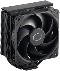 Cooler Master Hyper 212 Black CPU Air Cooler - Aluminium Finish, 4 Compact Continuous Direct Contact Heat Pipes, SickleFlow 120 Edge Fan, LGA1700 & AM5 Brackets - Black