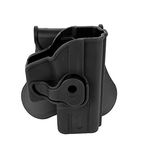 Boomstick Gun Accessories BOOM-10079 Swivel 360 Degree Paddle Holster Fits Glock 26 27 33 Gen 1-4 Tactical Pistol OWB Concealed Carry, Black