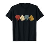 Guitar Pick Gift For Guitarist Retro Vintage Short Sleeve T-Shirt