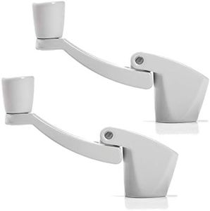 Ideal Security Inc. SK927W 11/32" Spline Folding Window Crank Handle, 2 Count (Pack of 1) White